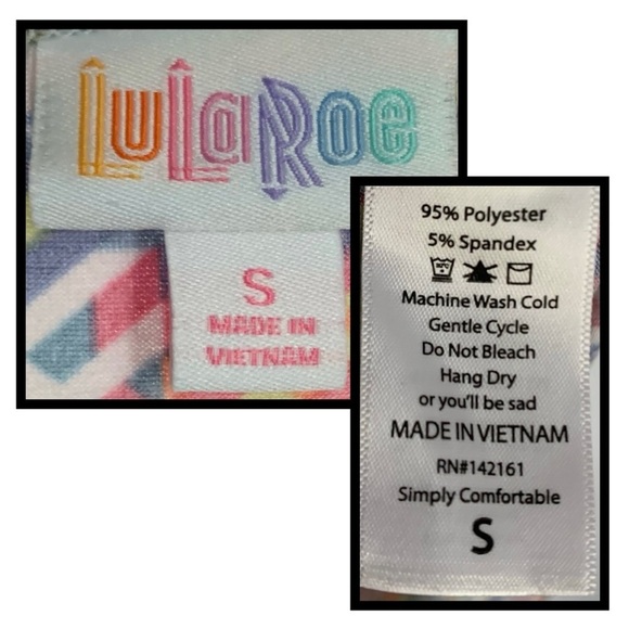 Lularoe Geometric Hi-Low Dolman Stretch Top - Picture 4 of 7